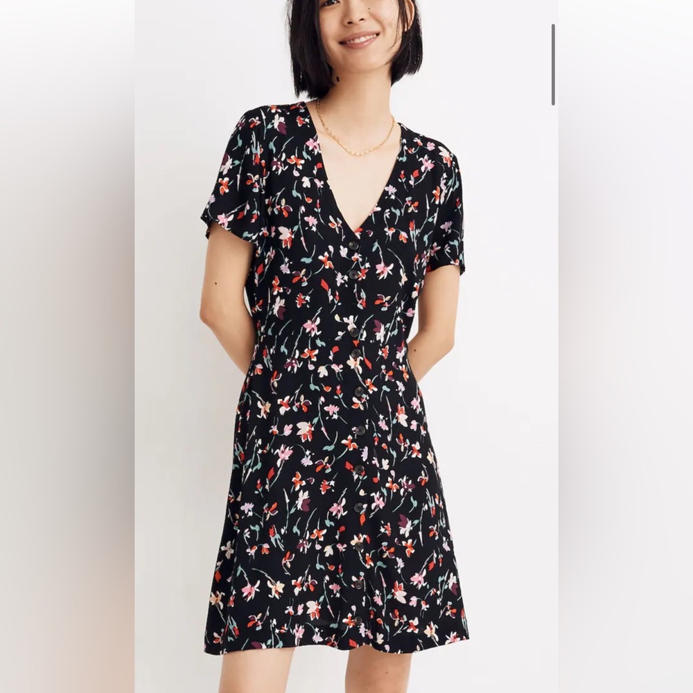NWT madewell floral button down dress